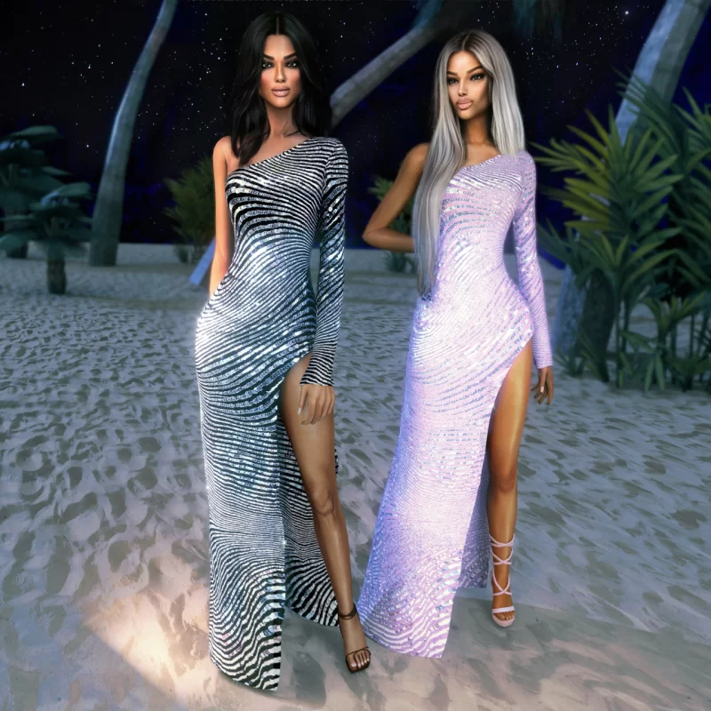 Платье CiaraS Dress from Met Gala 2022 для Sims 4 скачать / Моды для Симс